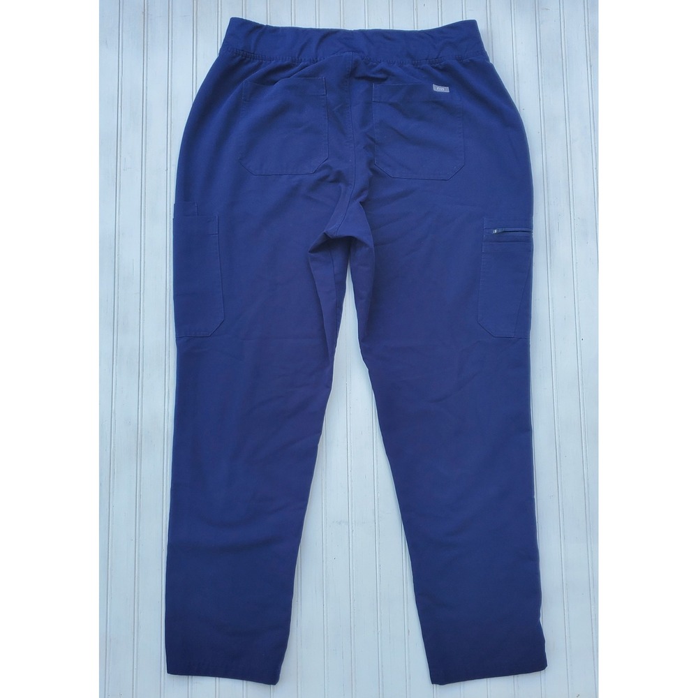FIGS Technical Collection Navy Blue Scrub Pants Womens XL Cargo Drawstring - Picture 5 of 6